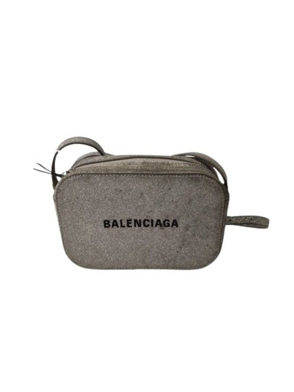 Balenciaga Shoulder Bag Everyday XS Silver Leather Glitter
